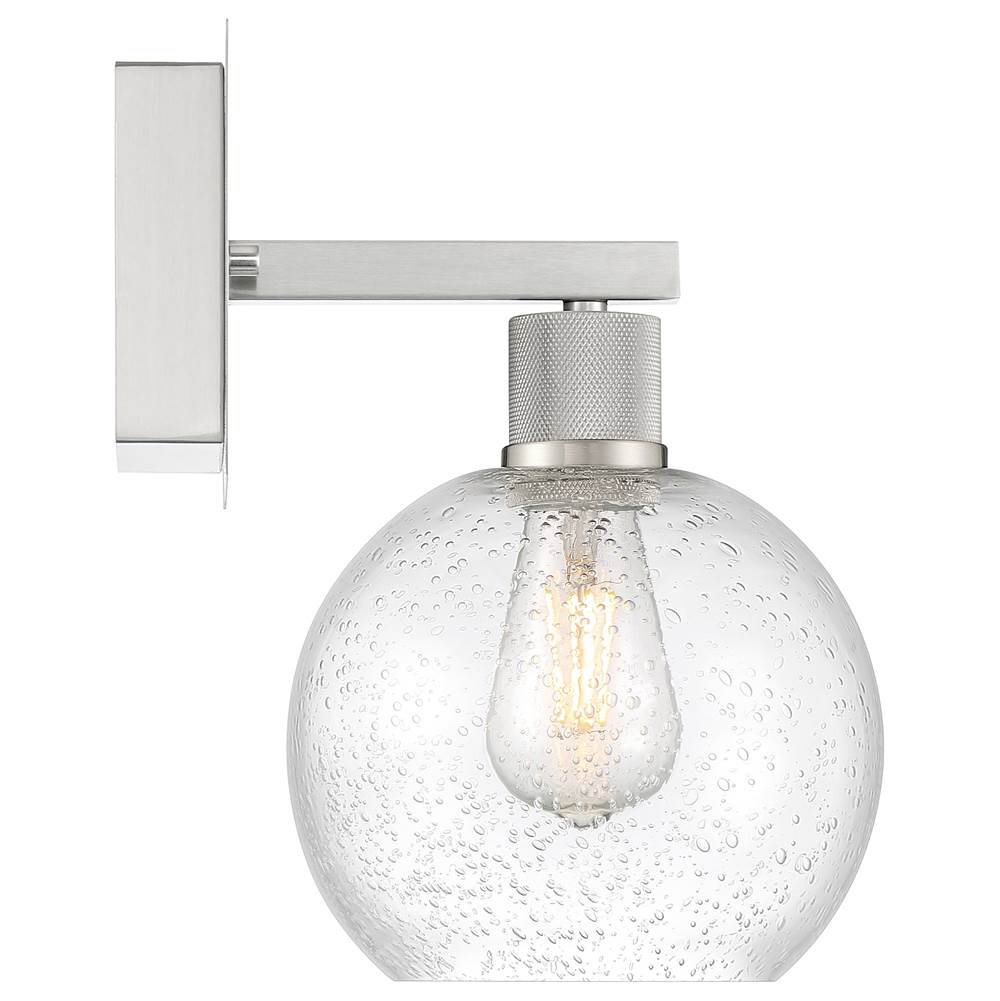 Access Lighting 63145LEDDLP-BS/SDG Brushed Steel Burgundy Led Wall Sconce Image 6