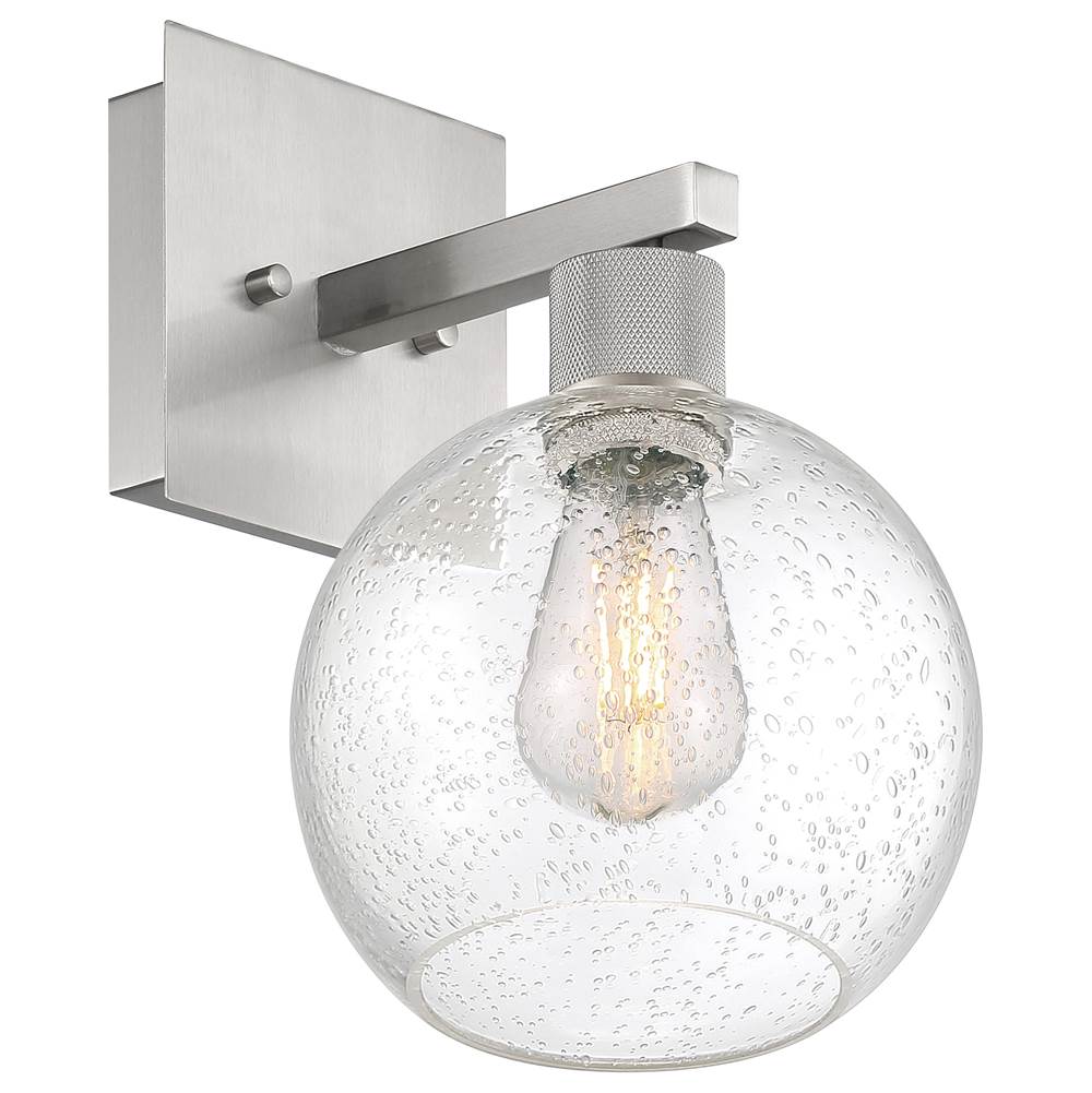 Access Lighting 63145LEDDLP-BS/SDG Brushed Steel Burgundy Led Wall Sconce Image 5