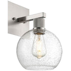 Access Lighting 63145LEDDLP-BS/SDG Brushed Steel Burgundy Led Wall Sconce Image 4