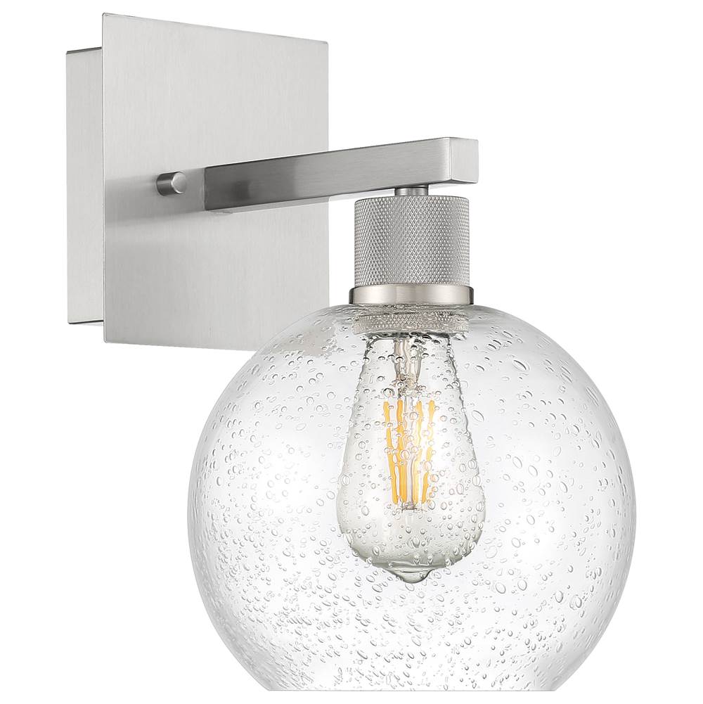 Access Lighting 63145LEDDLP-BS/SDG Brushed Steel Burgundy Led Wall Sconce Image 2