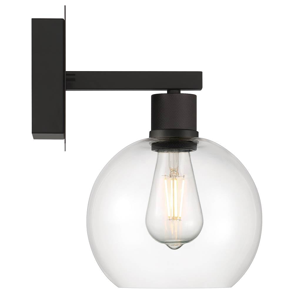 Access Lighting 63145LEDDLP-MBL/CLR Matte Black Burgundy Led Wall Sconce Image 5