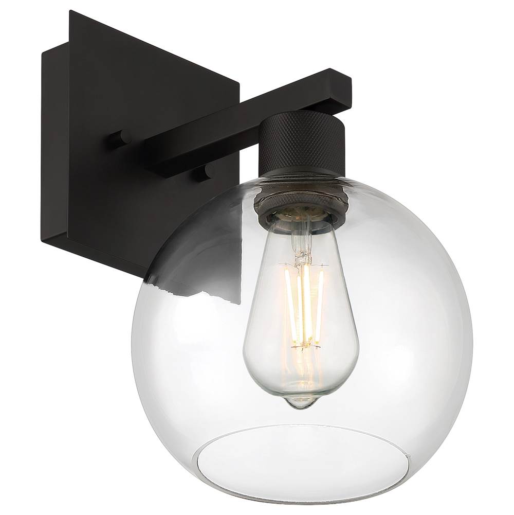 Access Lighting 63145LEDDLP-MBL/CLR Matte Black Burgundy Led Wall Sconce Image 4