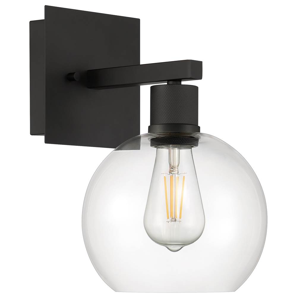 Access Lighting 63145LEDDLP-MBL/CLR Matte Black Burgundy Led Wall Sconce Image 2