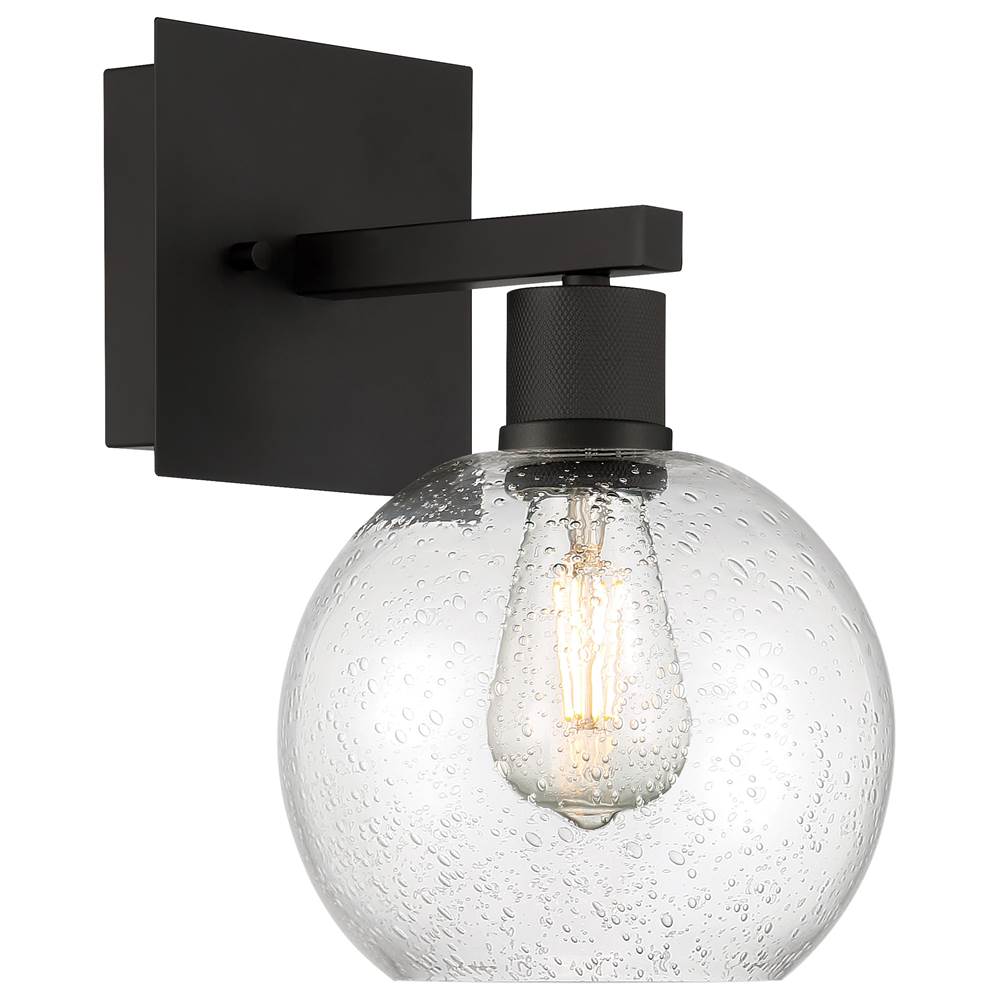 Access Lighting 63145LEDDLP-MBL/SDG Matte Black Burgundy Led Wall Sconce Image 1