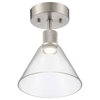Access Lighting 63146LEDD-BS/CLR Brushed Steel Martini Led Semi-flush Image 2