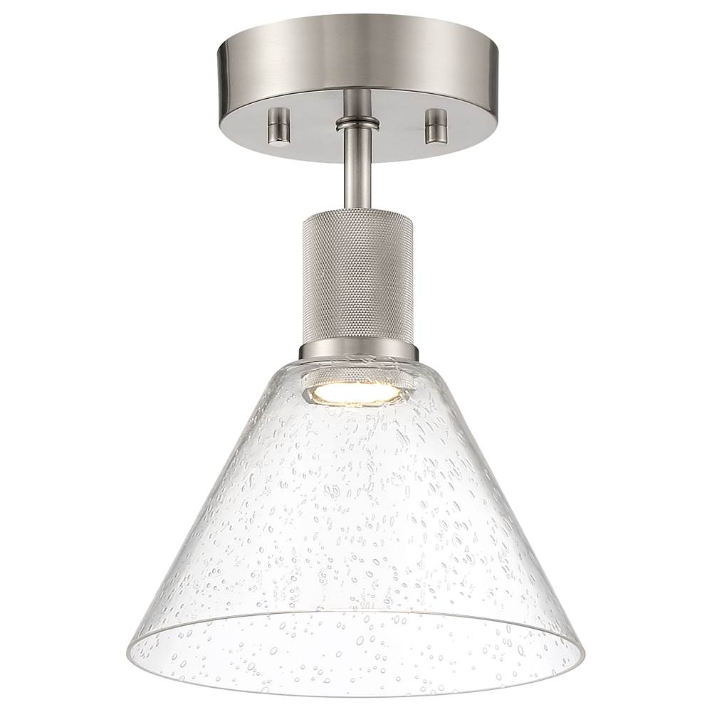 Access Lighting 63146LEDD-BS/SDG Brushed Steel Martini Led Semi-flush Image 1