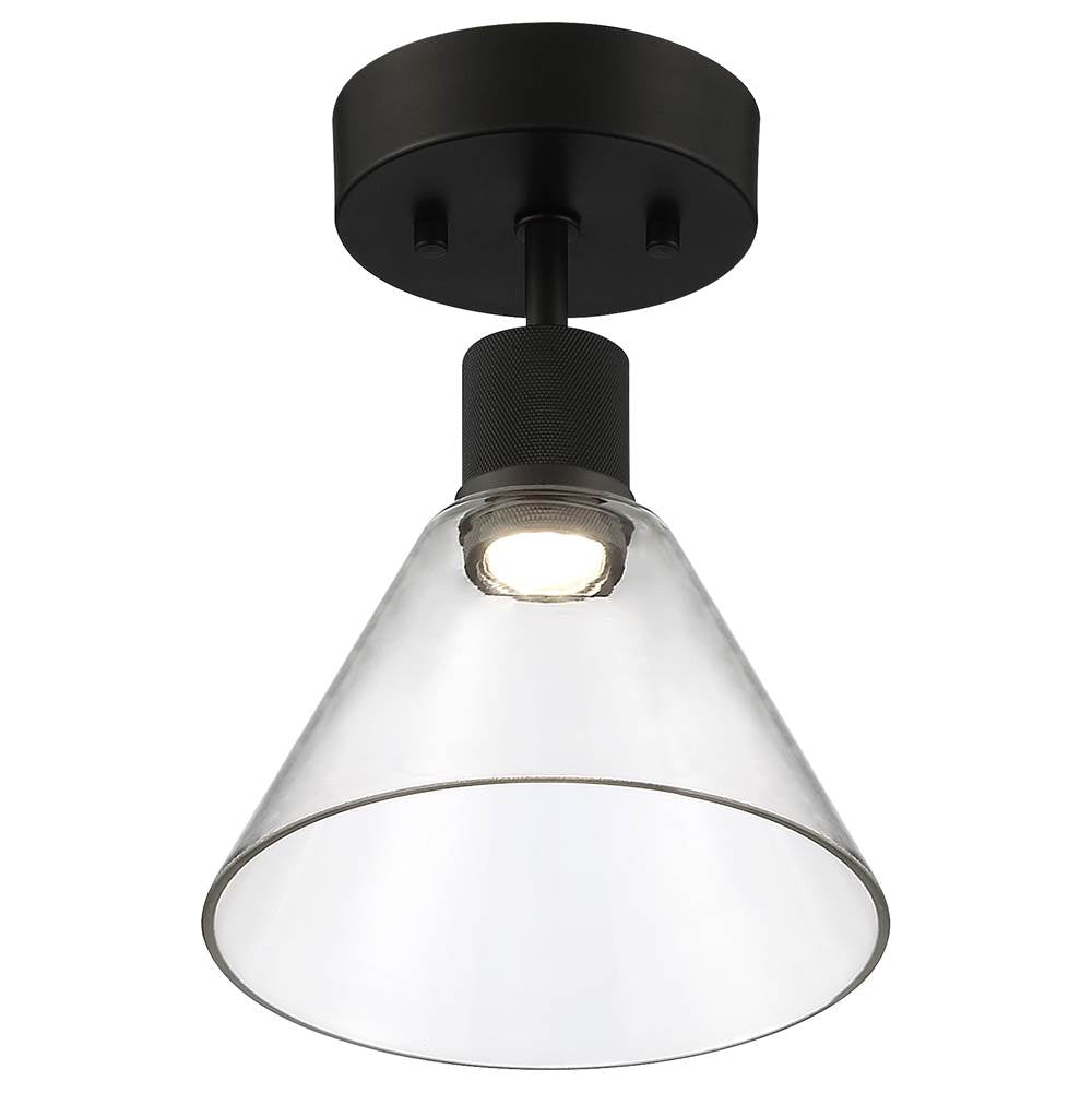 Access Lighting 63146LEDD-MBL/CLR Matte Black Martini Led Semi-flush Image 2