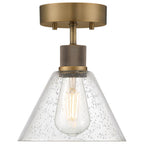 Access Lighting 63146LEDDLP-ABB/SDG Antique Brushed Brass Martini Led Semi-flush Image 3