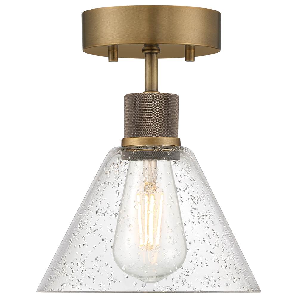 Access Lighting 63146LEDDLP-ABB/SDG Antique Brushed Brass Martini Led Semi-flush Image 3