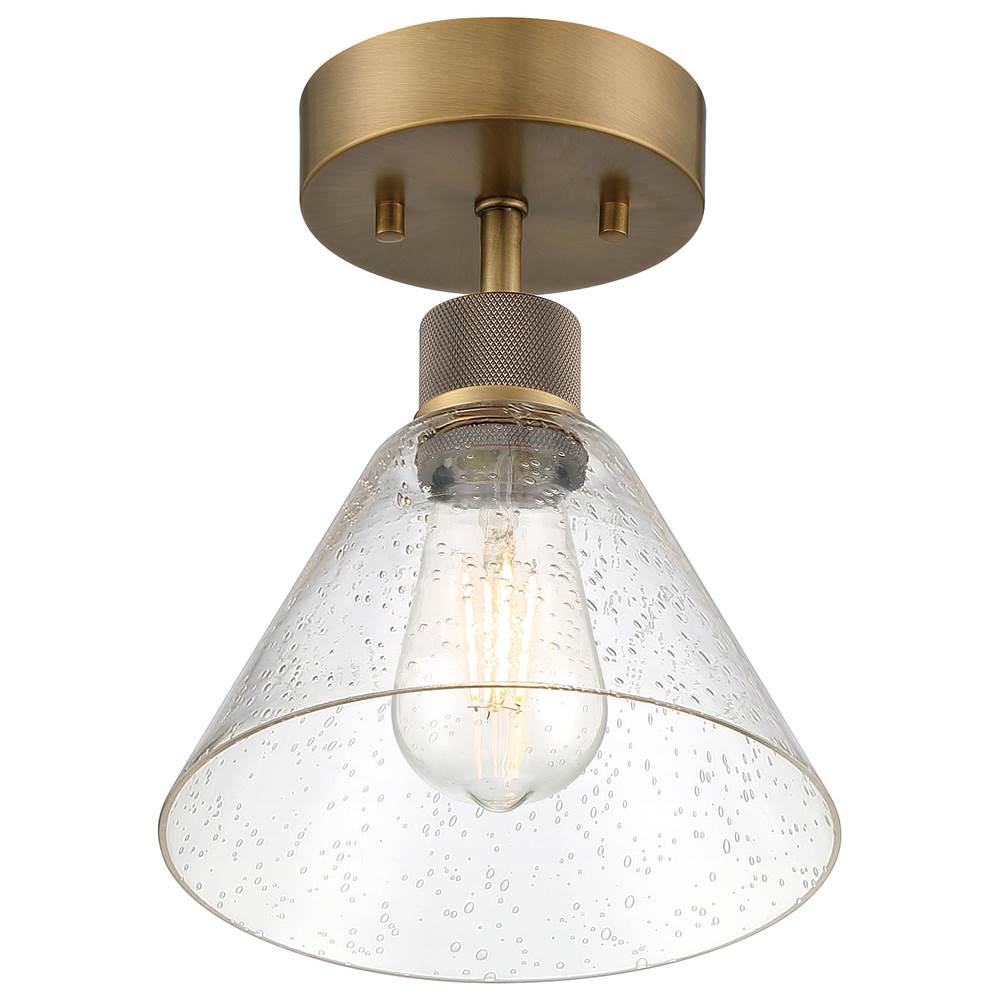 Access Lighting 63146LEDDLP-ABB/SDG Antique Brushed Brass Martini Led Semi-flush Image 2