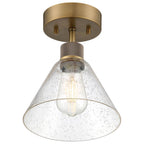 Access Lighting 63146LEDDLP-ABB/SDG Antique Brushed Brass Martini Led Semi-flush Image 2