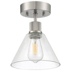 Access Lighting 63146LEDDLP-BS/CLR Brushed Steel Martini Led Semi-flush Image 2