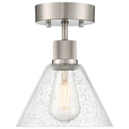 Access Lighting 63146LEDDLP-BS/SDG Brushed Steel Martini Led Semi-flush Image 3