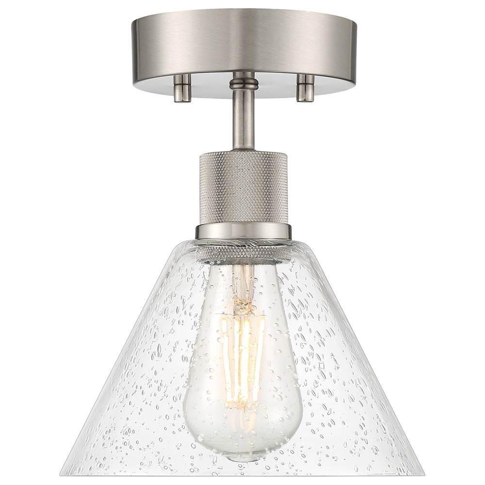 Access Lighting 63146LEDDLP-BS/SDG Brushed Steel Martini Led Semi-flush Image 3