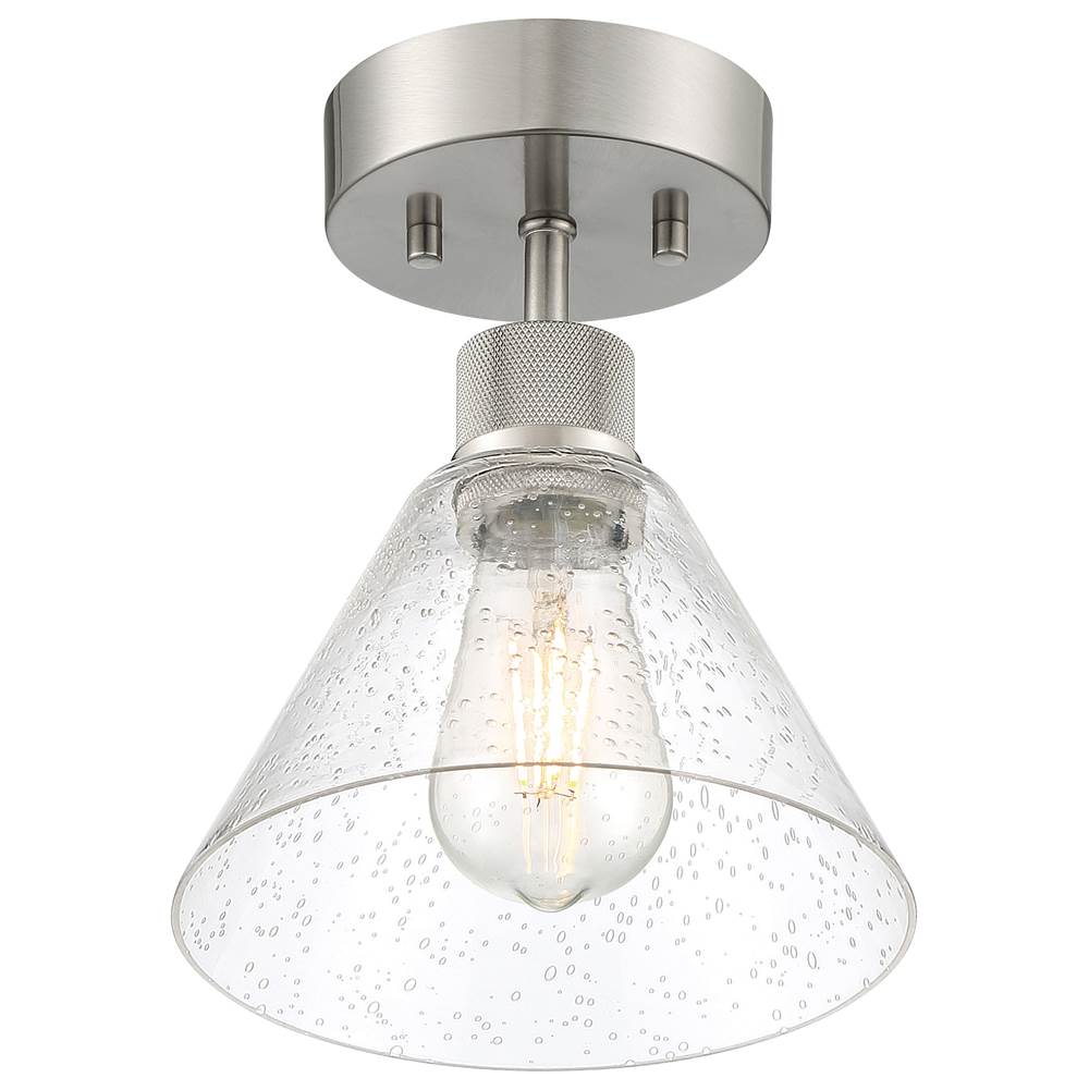 Access Lighting 63146LEDDLP-BS/SDG Brushed Steel Martini Led Semi-flush Image 2