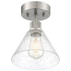 Access Lighting 63146LEDDLP-BS/SDG Brushed Steel Martini Led Semi-flush Image 2