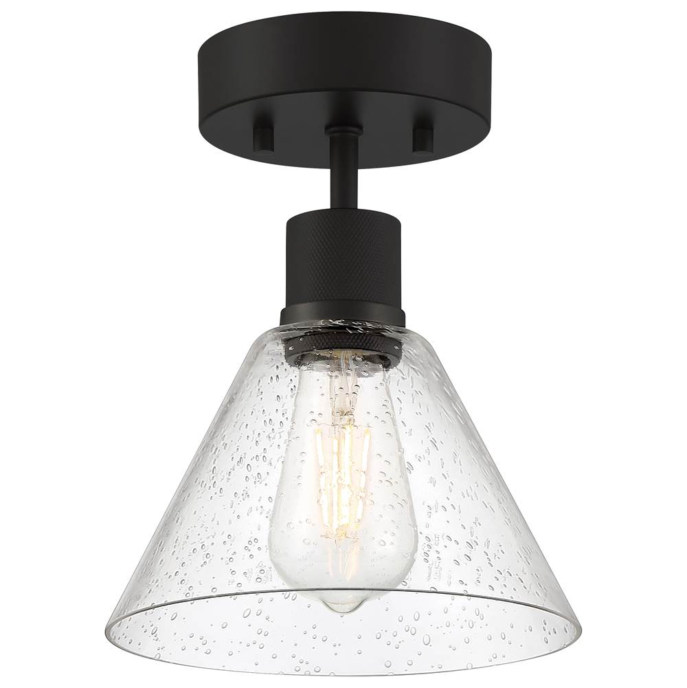 Access Lighting 63146LEDDLP-MBL/SDG Matte Black Martini Led Semi-flush Image 1