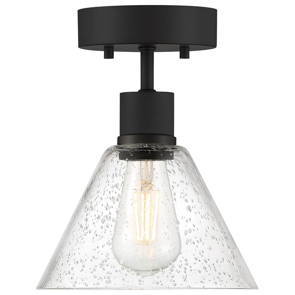 Access Lighting 63146LEDDLP-MBL/SDG Matte Black Martini Led Semi-flush Image 3