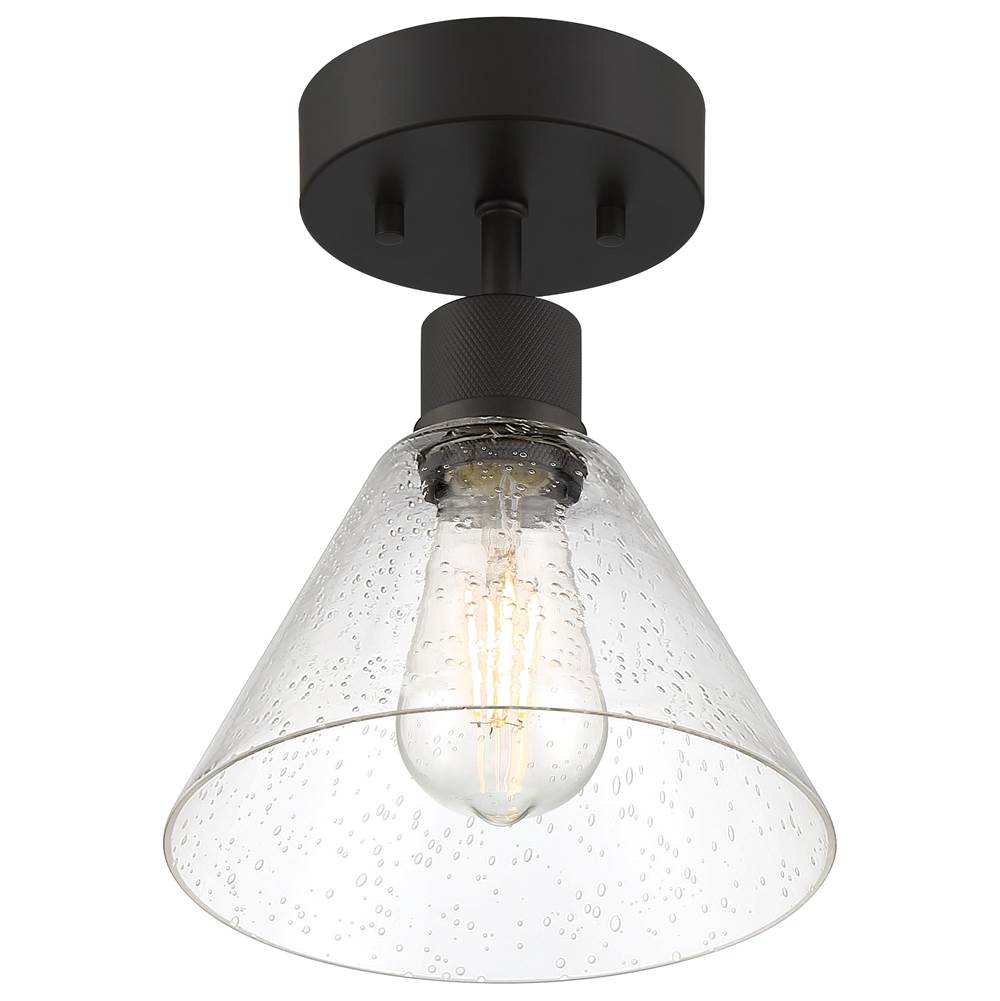 Access Lighting 63146LEDDLP-MBL/SDG Matte Black Martini Led Semi-flush Image 2