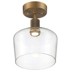 Access Lighting 63147LEDD-ABB/CLR Antique Brushed Brass Chardonnay Led Semi-flush Image 2