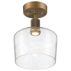 Access Lighting 63147LEDD-ABB/SDG Antiqued Brushed Brass Chardonnay Led Semi-flush Image 2