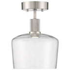 Access Lighting 63147LEDD-BS/CLR Brushed Steel Chardonnay Led Semi-flush Image 2