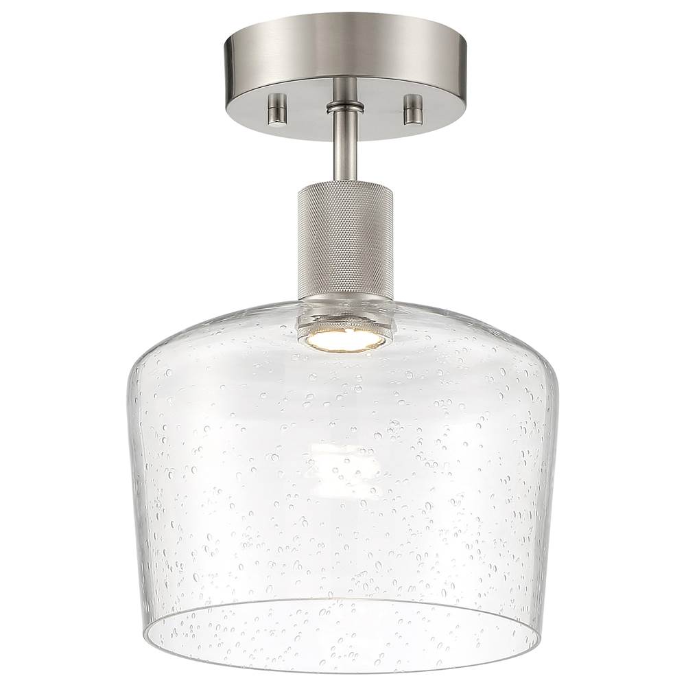 Access Lighting 63147LEDD-BS/SDG Brushed Steel Chardonnay Led Semi-flush Image 1