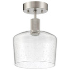 Access Lighting 63147LEDD-BS/SDG Brushed Steel Chardonnay Led Semi-flush Image 2