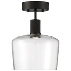 Access Lighting 63147LEDD-MBL/CLR Matte Black Chardonnay Led Semi-flush Image 2