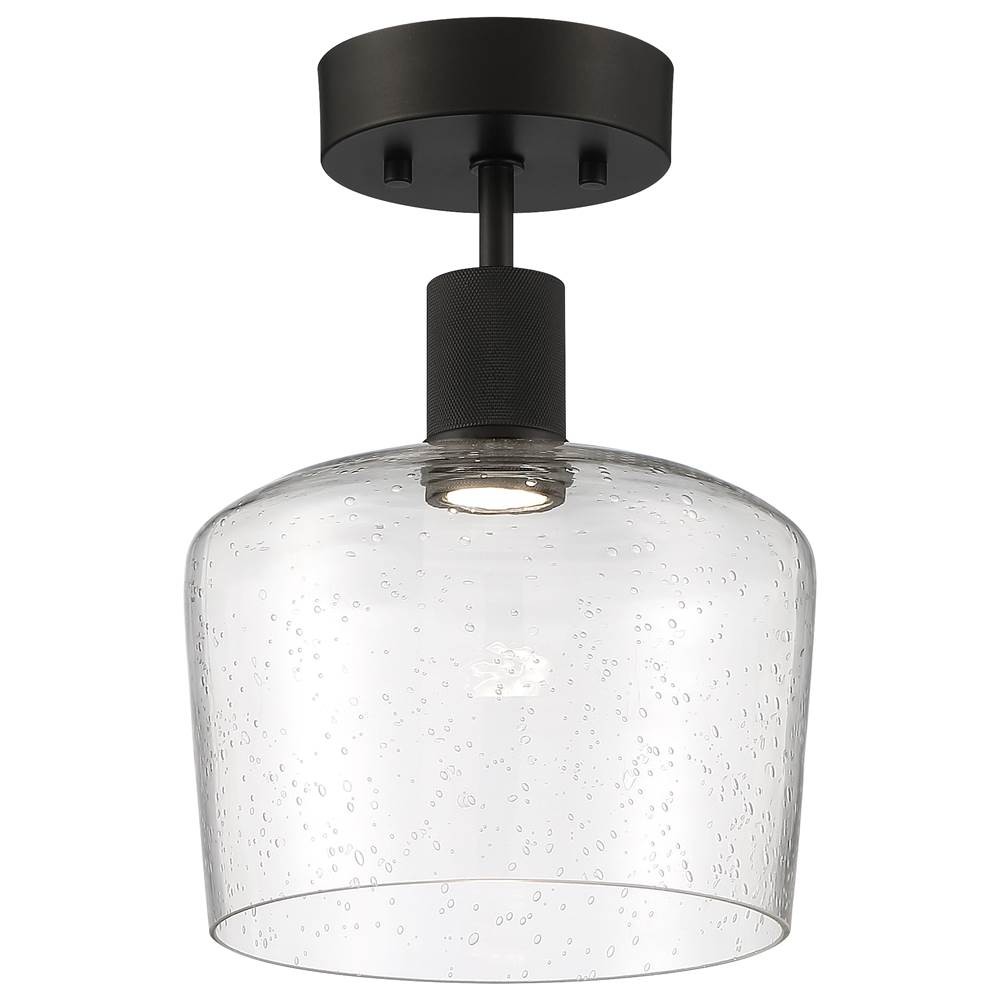 Access Lighting 63147LEDD-MBL/SDG Matte Black Chardonnay Led Semi-flush Image 1