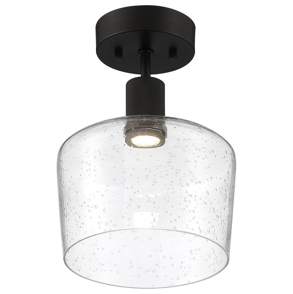 Access Lighting 63147LEDD-MBL/SDG Matte Black Chardonnay Led Semi-flush Image 2