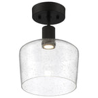 Access Lighting 63147LEDD-MBL/SDG Matte Black Chardonnay Led Semi-flush Image 2