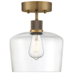 Access Lighting 63147LEDDLP-ABB/CLR Antique Brushed Brass Chardonnay Led Semi-flush Image 3