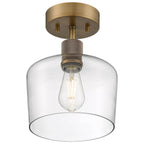 Access Lighting 63147LEDDLP-ABB/CLR Antique Brushed Brass Chardonnay Led Semi-flush Image 2