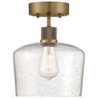 Access Lighting 63147LEDDLP-ABB/SDG Antiqued Brushed Brass Chardonnay Led Semi-flush Image 4