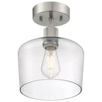 Access Lighting 63147LEDDLP-BS/CLR Brushed Steel Chardonnay Led Semi-flush Image 2