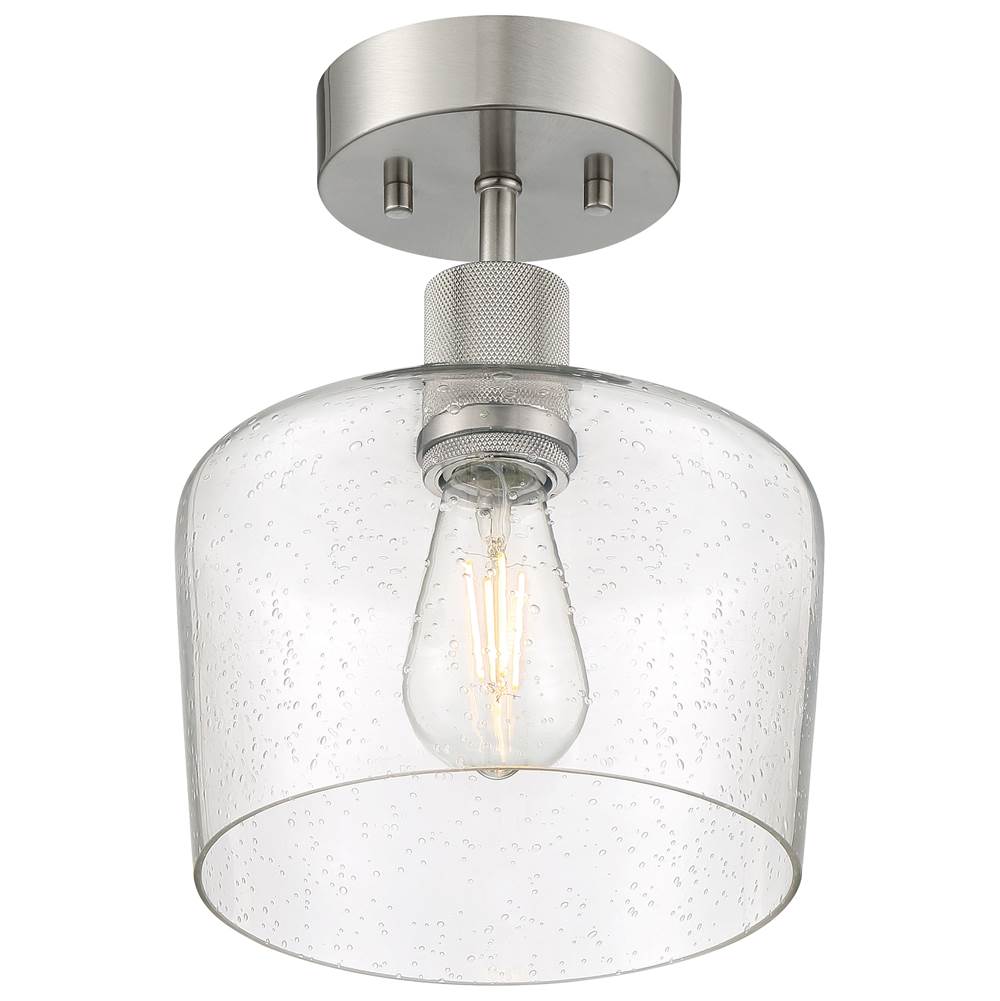 Access Lighting 63147LEDDLP-BS/SDG Brushed Steel Chardonnay Led Semi-flush Image 4