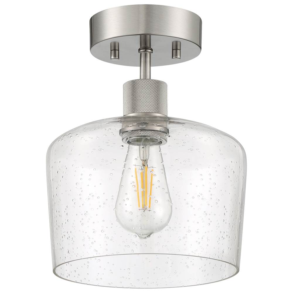 Access Lighting 63147LEDDLP-BS/SDG Brushed Steel Chardonnay Led Semi-flush Image 2