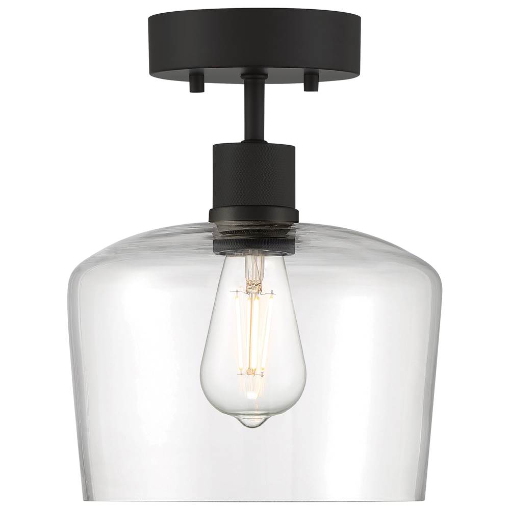 Access Lighting 63147LEDDLP-MBL/CLR Matte Black Chardonnay Led Semi-flush Image 3