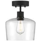 Access Lighting 63147LEDDLP-MBL/CLR Matte Black Chardonnay Led Semi-flush Image 3