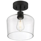 Access Lighting 63147LEDDLP-MBL/CLR Matte Black Chardonnay Led Semi-flush Image 2