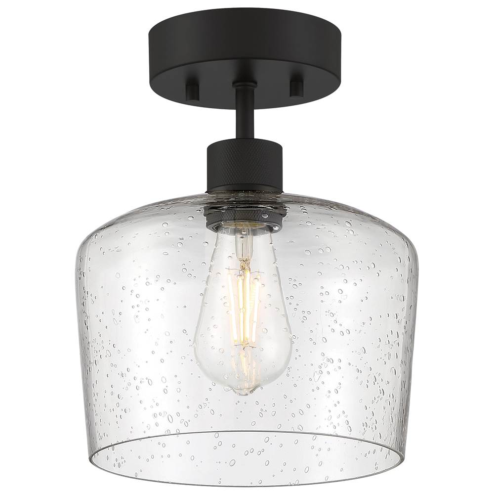 Access Lighting 63147LEDDLP-MBL/SDG Matte Black Chardonnay Led Semi-flush Image 1