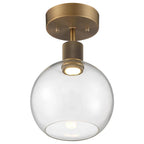 Access Lighting Port Nine Burgundy Led Semi-flush