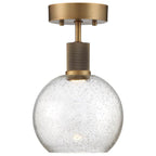 Access Lighting Port Nine Burgundy Led Semi-flush