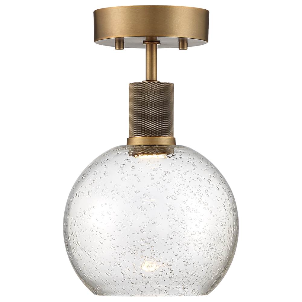 Access Lighting Port Nine Burgundy Led Semi-flush