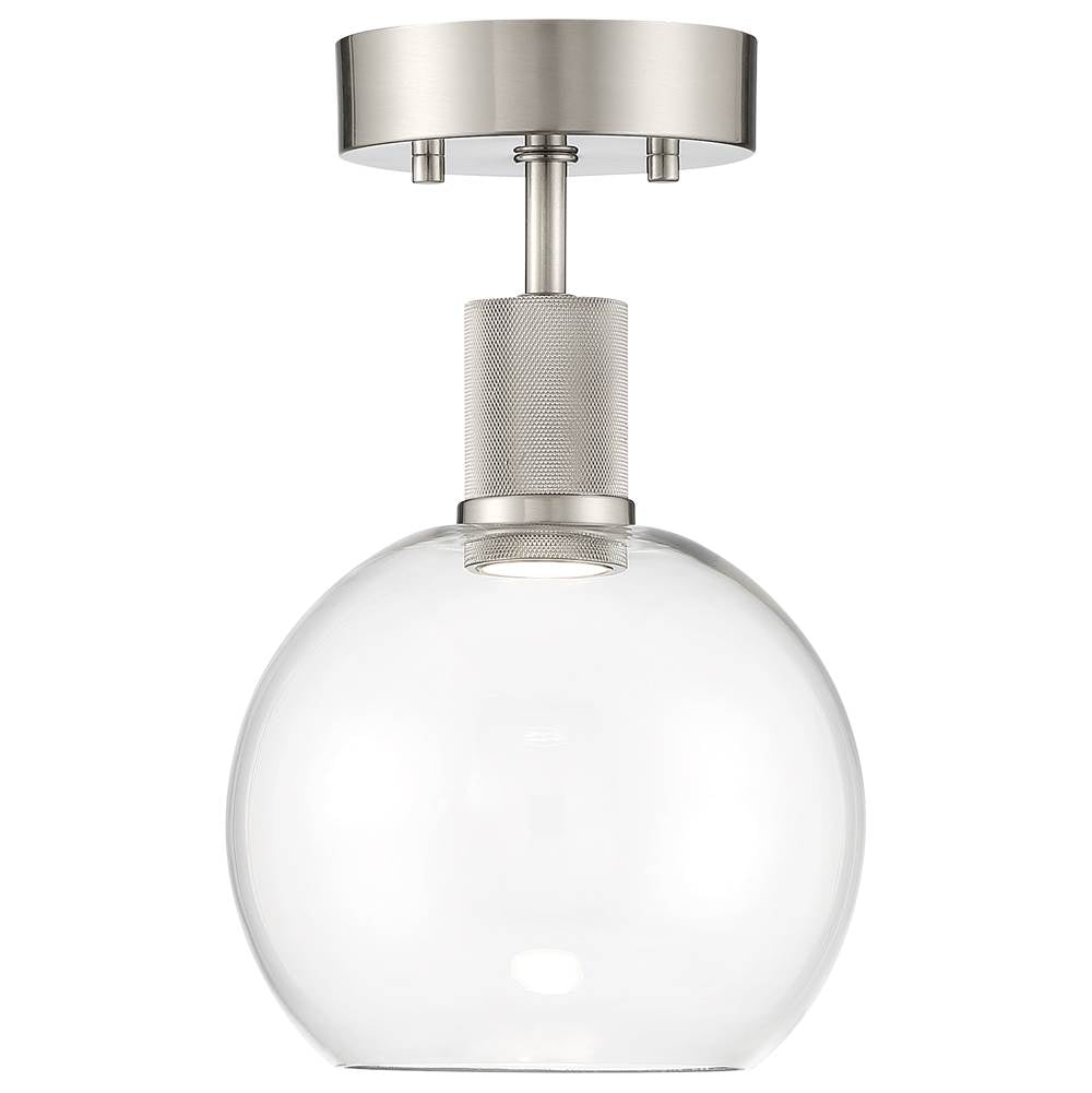 Access Lighting Port Nine Burgundy Led Semi-flush