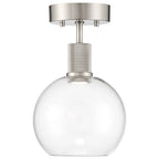 Access Lighting Port Nine Burgundy Led Semi-flush
