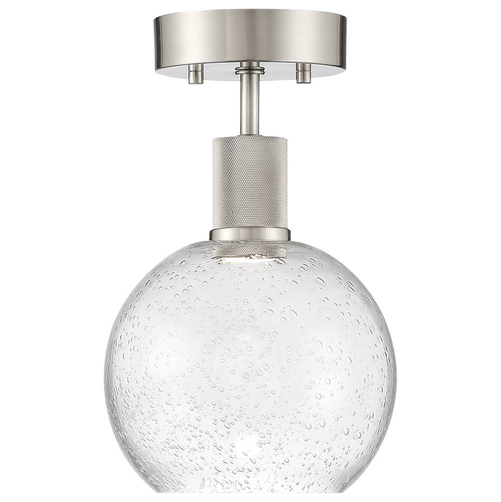 Access Lighting Port Nine Burgundy Led Semi-flush