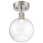 Access Lighting 63148LEDD-BS/SDG Brushed Steel Burgundy Led Semi-flush Image 2