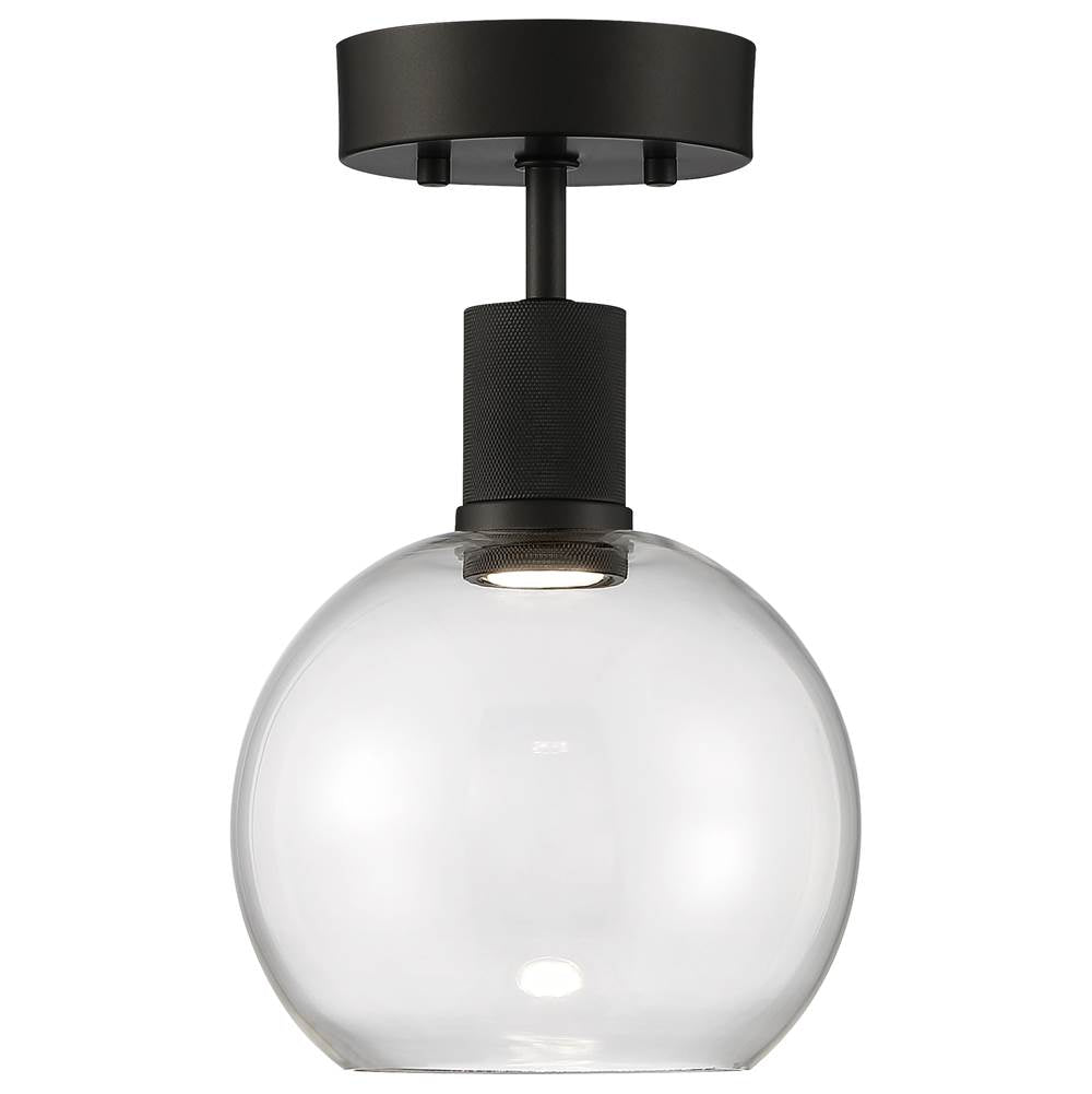 Access Lighting Port Nine Burgundy Led Semi-flush